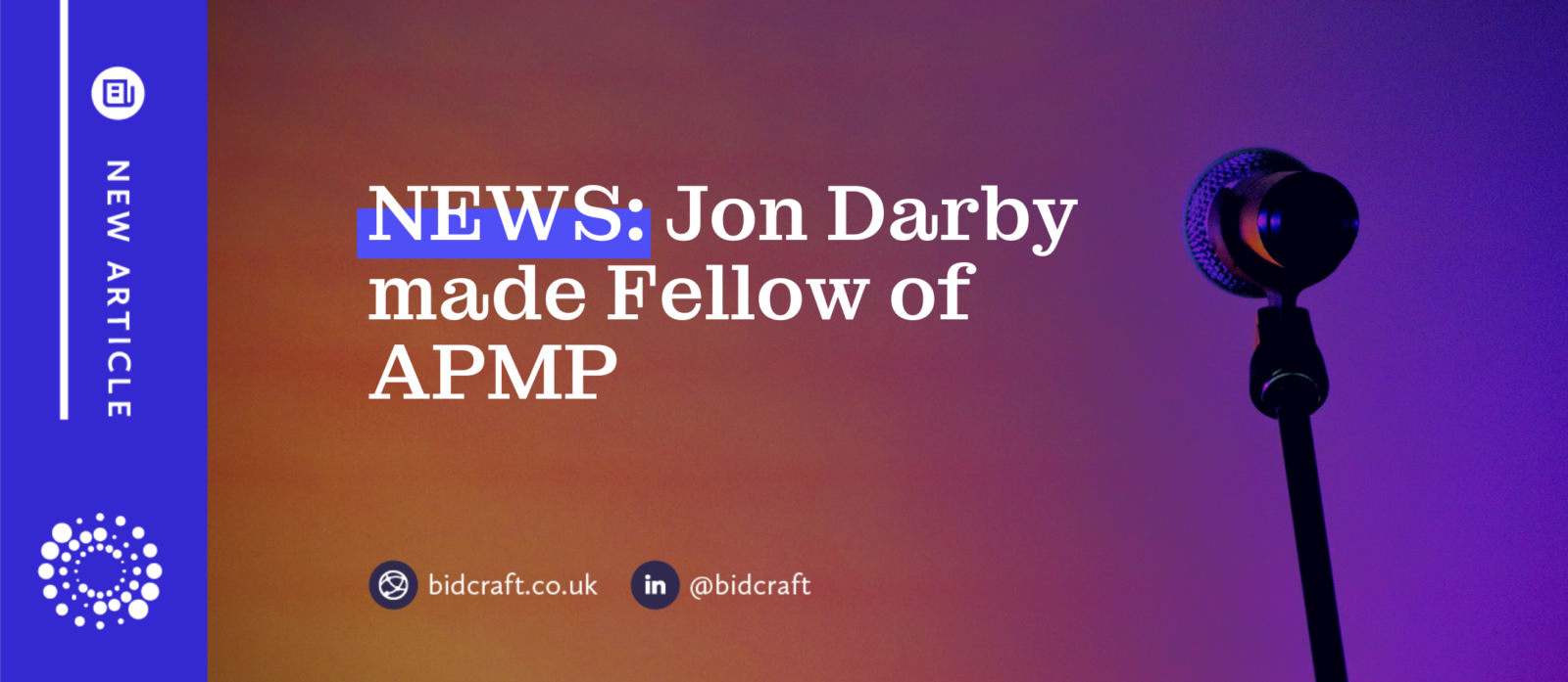 Jon Darby recognised as a Fellow