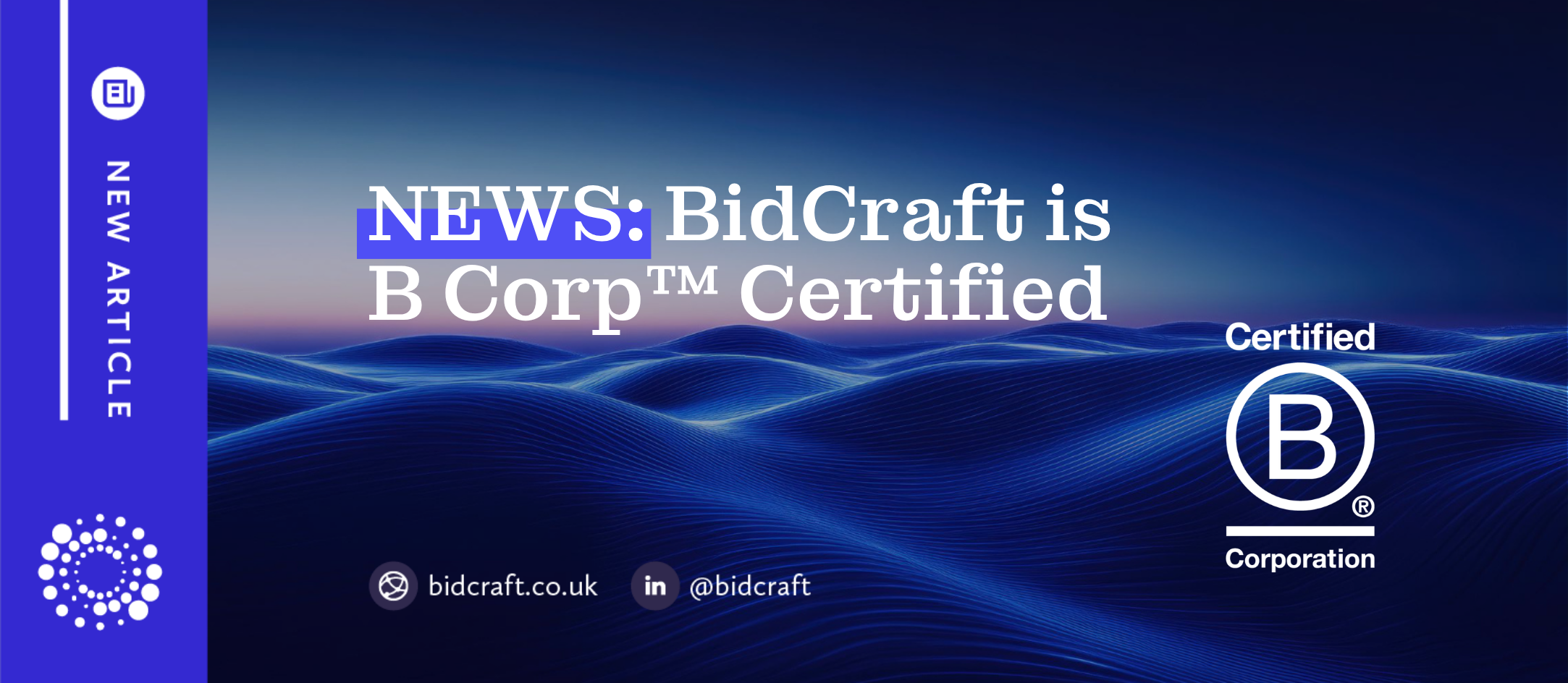 BidCraft is B Corp Certified